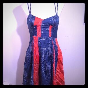 Japanese coi fish design strappy summer dress